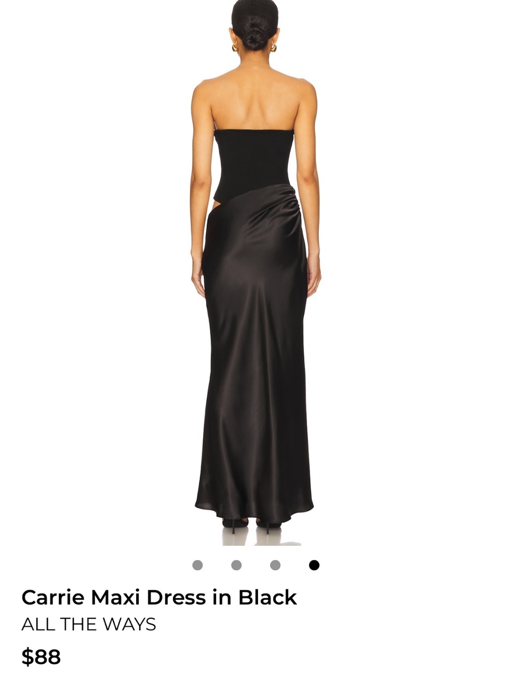 Revolve Elegant Black Strapless Dress - Picture 5 of 6